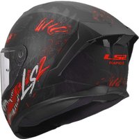 Мотошлем LS2 FF820 Rapid III Kaiju II (L, черный/красный/белый)