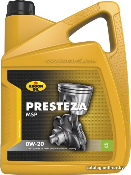 Моторное масло Kroon Oil Presteza MSP 0W-20 5л