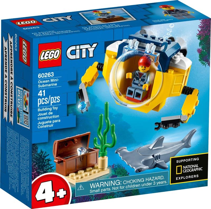 

Конструктор LEGO City 60263 Океан: мини-подлодка