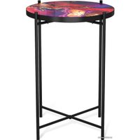 Журнальный столик Sheffilton SHT-CT8-3 (амарантовый/черный муар)