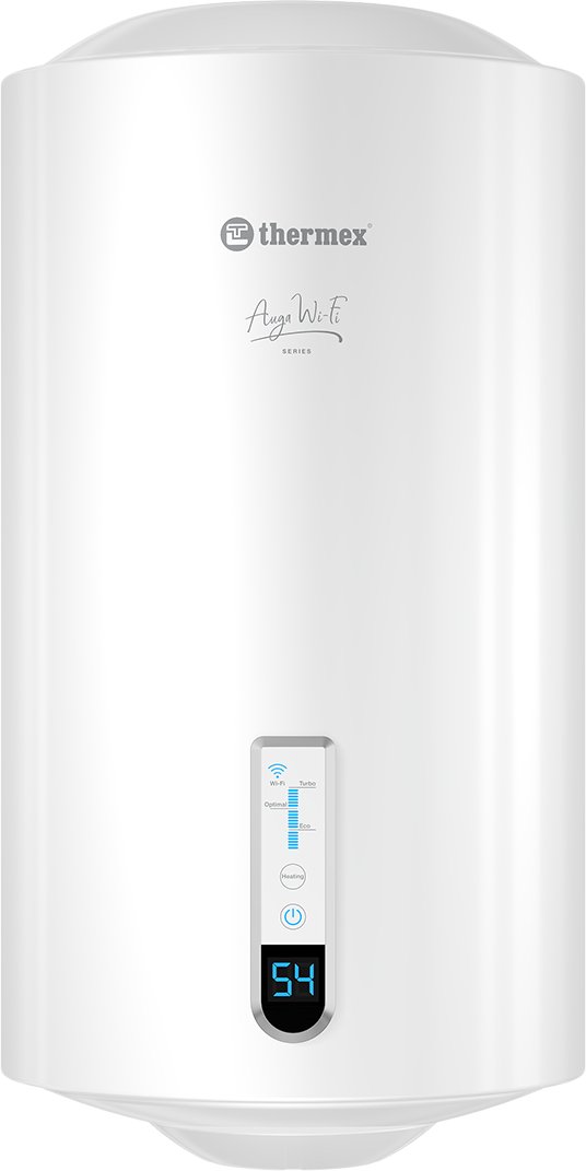 

Накопительный электрический водонагреватель Thermex Auga 50 V Slim Wi-Fi