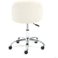 Офисное кресло TetChair Melody (флок, молочный)