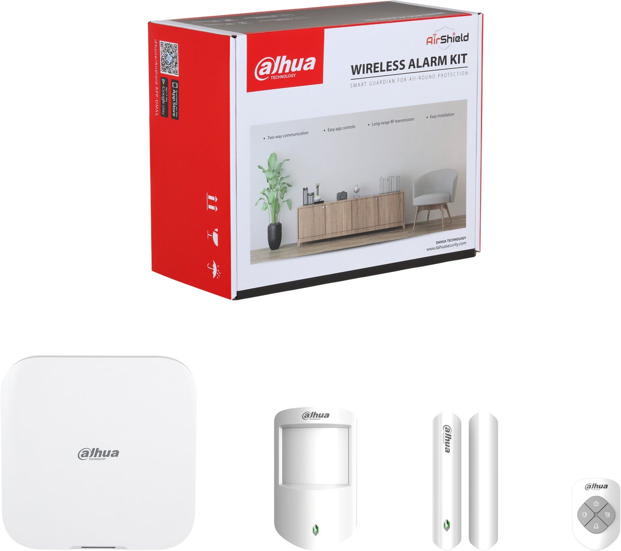 

Набор охранной сигнализации Dahua DHI-ART-ARC3800H-03-FW2 (868)