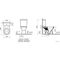 Унитаз напольный Vitra Norm Eisberg 9844B099-7204