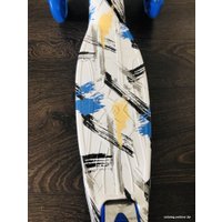 Трехколесный самокат Scooter Maxi 036Z (сине-белый/принт)