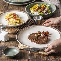 Блюдо AksHome Sand Edge 20.6x3.5 (белый)