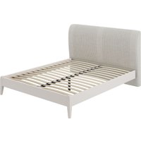 Кровать Bravo Мебель Джали Полоса 180х200 (перламутровый/льняной) в Могилеве