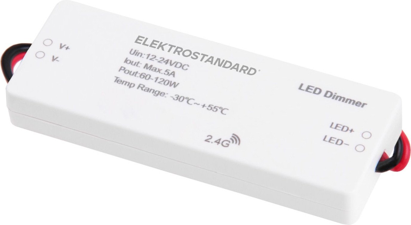 

Диммер для одноцветных лент (без RGB) Elektrostandard 12/24V Dimming для ПДУ RC003 95006/00