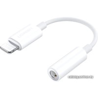 Адаптер Ugreen US212 30759 Lightning - 3.5 Jack (0.07 м, белый)