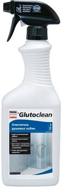 

Средство для душевых кабин Glutoclean очиститель душевых кабин (750 мл)