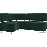 Угловой диван Лига диванов Вегас 105171 (левый, зеленый)