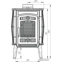 Свободностоящая печь-камин Prometall Маэстро в Лиде