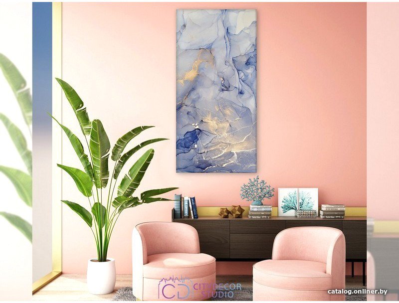 Модульная картина Citydecor Абстракция 9.35 75x37 см