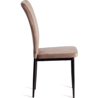 Стул TetChair Verter металл/флок 41x52x95 (бежевый HLR8/черный)