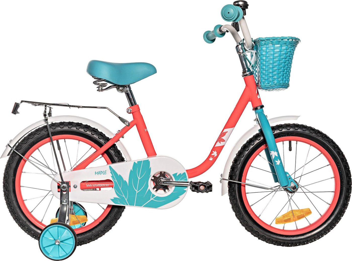 

Детский велосипед Novatrack Maple 16 2025 164MAPLE.NPN5 (неон розовый, разобранный)