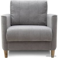 Интерьерное кресло Нижегородмебель Лора ТК 328 (ультра дав серебристый серый/бежевый)