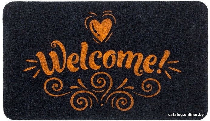 Придверный коврик SunStep Familia Welcome 45x75 37-917 (черный)
