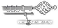 Карниз для штор Lm Decor Вираж 098 2р гладкий 25/16мм (сатин, 2.8м)