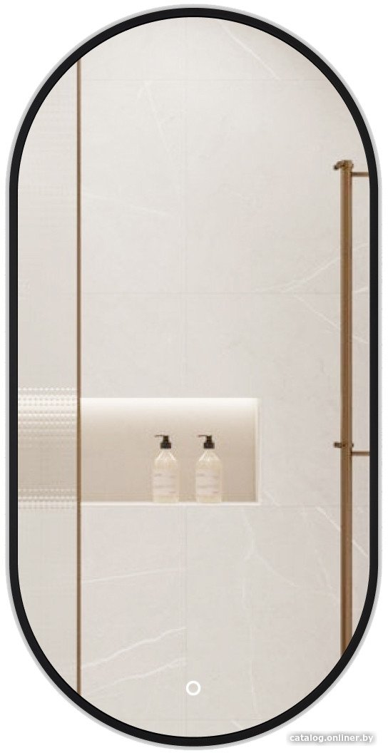 EMZE 50x100 LED.UV.50.100.CHE (черный с УФ-окантовкой и подсветкой)