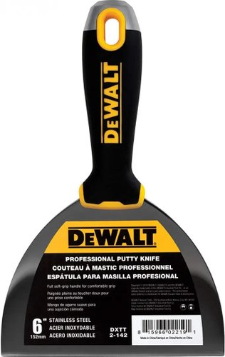 Шпатель DeWalt С прорезиненной рукояткой 2-142