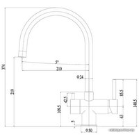 Смеситель ZorG SZR-7020 Inox