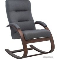 Кресло-качалка Leset Милано (орех текстура/малмо 95/серый)