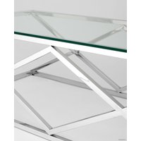 Журнальный столик Stool Group Инсигния 120x60 (серебро)