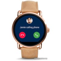 Умные часы Fossil Q Wander Light Brown Leather (золотистый/бежевый)