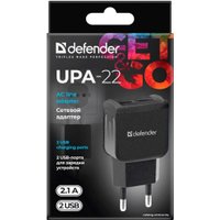 Сетевое зарядное Defender UPA-22 (черный)