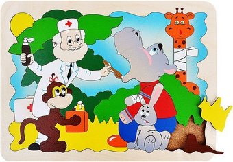 Развивающая игрушка Крона Мозаика. Айболит и друзья 143-034