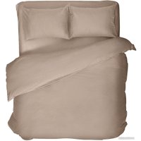 Евро комплект постельного белья Нордтекс Verossa Евро Melange Praline VRM 2515 Praline Д12 23