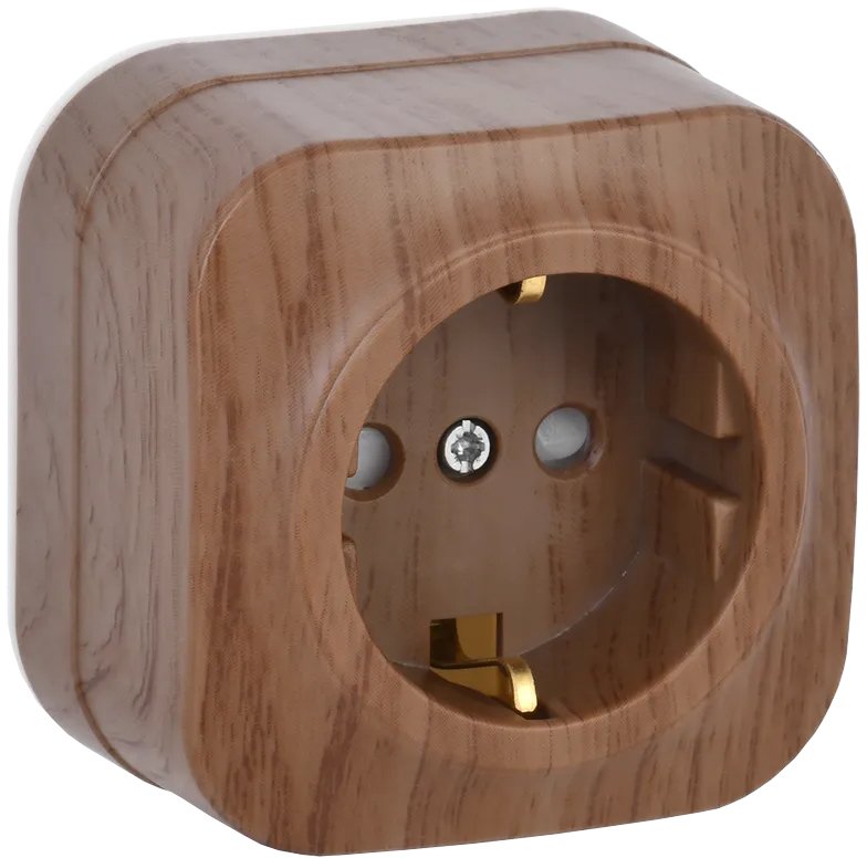 

Розетка IEK Glory ERH14-K24-16 (дуб)