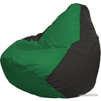 Кресло-мешок Flagman Груша Г2.1-235 (зелёный/чёрный)