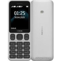 Кнопочный телефон Nokia 125 Dual SIM (белый)