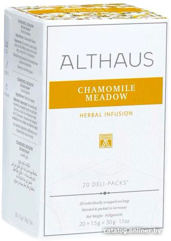 Травяной чай Althaus Deli Packs Camomile Meadow Ромашковый Луг 20 шт