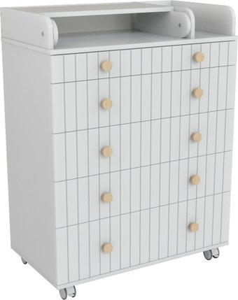 Детский комод Incanto Lunna Charm МДФ 800/5 PK-0004/12mdf (белый)
