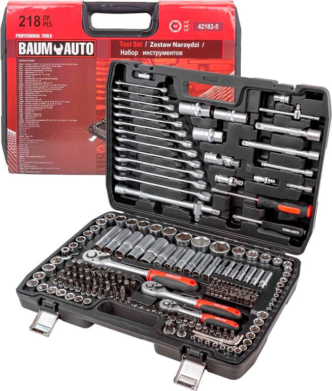 

Универсальный набор инструментов BaumAuto BM-42182-5 (218 предметов)