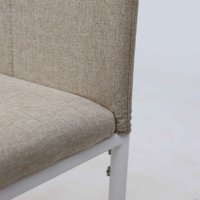 Стул Listvig Слим (ткань кремовый tesla cream/белый)