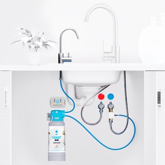 Стационарная система "под мойкой" DAFI System FLOW COMFORT D1 + кран ALTO chrom