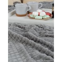 Плед Tex Republic Deco Кубики Фланель 200x220 93325 (серый)