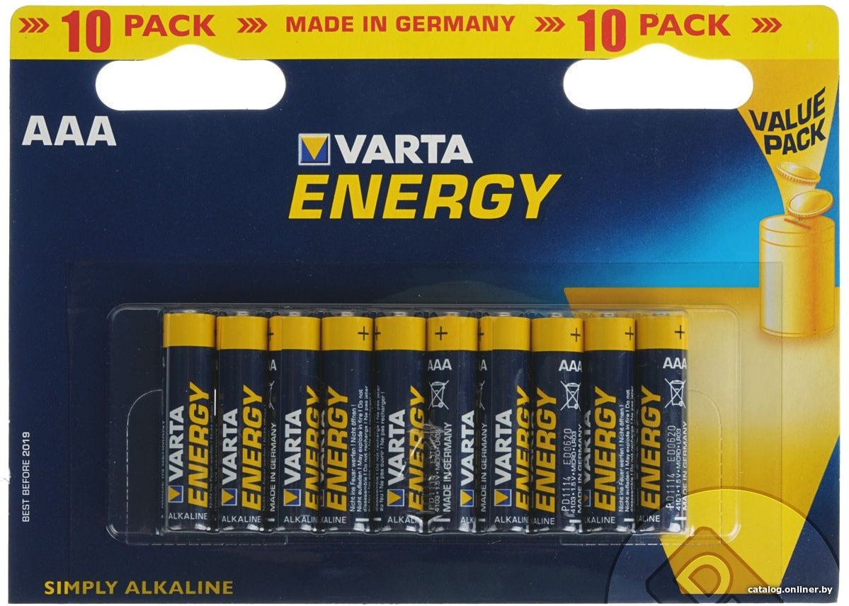 Батарейка Varta Energy AAA 10 шт.