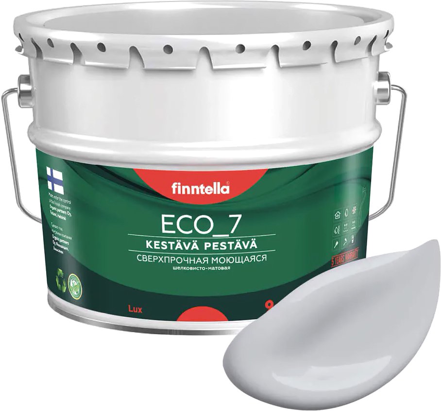 

Краска Finntella Eco 7 Tuuli F-09-2-9-FL047 9 л (серый)
