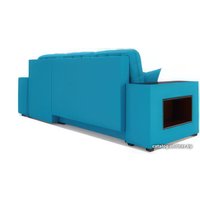 Угловой диван Мебель-АРС Мадрид правый (синий)