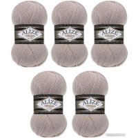 Пряжа для вязания Alize Superlana 506 (280 м, молочно-бежевый, 5 мотков)