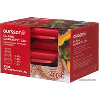 Набор контейнеров Oursson CG3502SS/RD