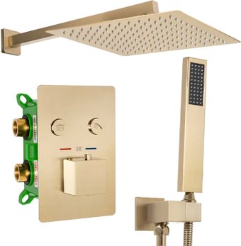 Душевая система  Rea Fenix Davis Brush Gold REA-P6358