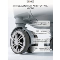 Комплект чемоданов Homa 4CHMD-GR (3шт, серебряный)