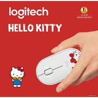 Мышь Logitech M350 Pebble Hello Kitty (белый)