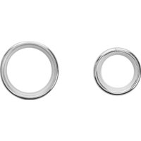 Карниз для штор Sundays Home Шайн Одеон 25мм+16мм двухрядный (хром, 2м)