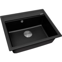 Кухонная мойка ZorG Rock 60 Premium black metallic